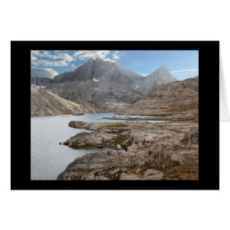 Carte de lac en vé et de sept pignons