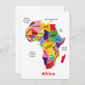 Carte de l'Afrique (Devant / Derrière)