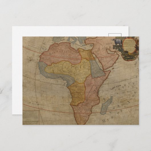 Carte de l'Afrique | 1700 (Devant / Derrière)