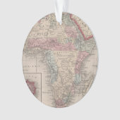 Carte de l'Afrique avec la Ste.Hélène (devant)