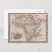 Carte de l'Afrique avec Sainte-Hélène (Devant / Derrière)