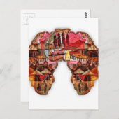 Carte de l'Afrique : Célébrer la saison avec la cu (Devant / Derrière)