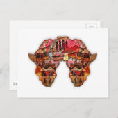 Carte de l'Afrique : Célébrer la saison avec la cu (Devant / Derrière)