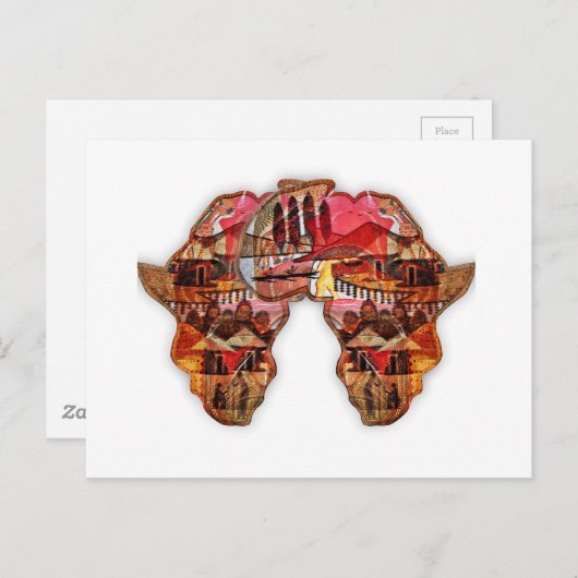 Carte de l'Afrique : Célébrer la saison avec la cu (Devant / Derrière)