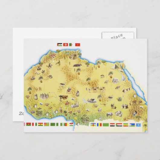 Carte de l'Afrique du Sud 2 (Devant / Derrière)