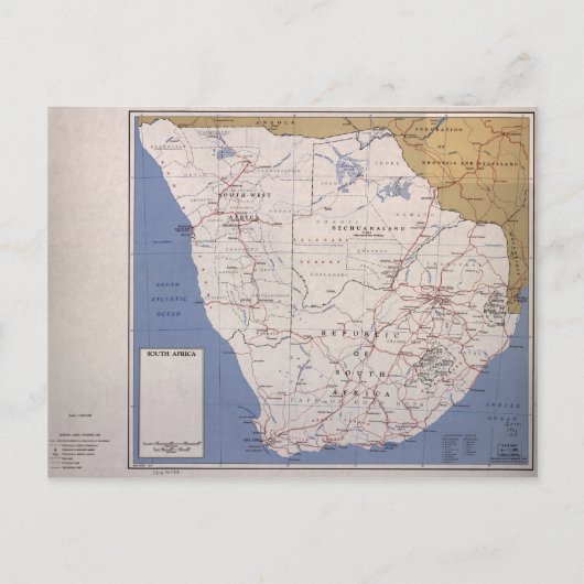 Carte de l'Afrique du Sud (décembre 1961) (Devant)