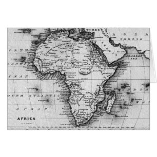 Carte de l'Afrique gravée par Thomas Stirling