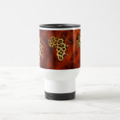 Carte de l'AFRIQUE Leopard Spog Wildlife Mug (Centre)
