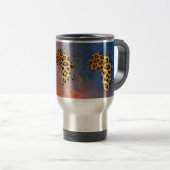 Carte de l'AFRIQUE Leopard Spog Wildlife Mug (Devant droit)