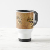 Carte de l'AFRIQUE Leopard Spog Wildlife Mug (Devant droit)