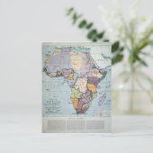 Carte de l'Afrique montrant les limites des traité (Debout devant)