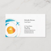 Carte de l'agent de voyage Plage Sun Ocean Vacance (Dos)