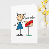 Carte de l'agent immobilier (Fleur jaune)