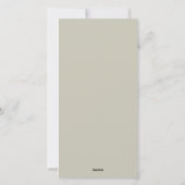 Carte de l'Aïd classique élégante avec motif flora (Dos)