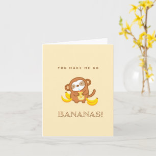 Carte de lait à la banane mignonne