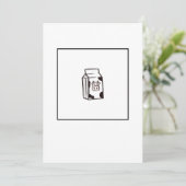 carte de lait de vache, invitation drôle (Debout devant)