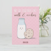 Carte de lait et de biscuits Valentine en classe (Debout devant)