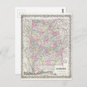 Carte de l'Alabama (Devant / Derrière)