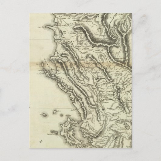 Carte de l'Albanie (Devant)