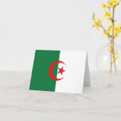 Carte de l'Algérie drapeau (Fleur jaune)