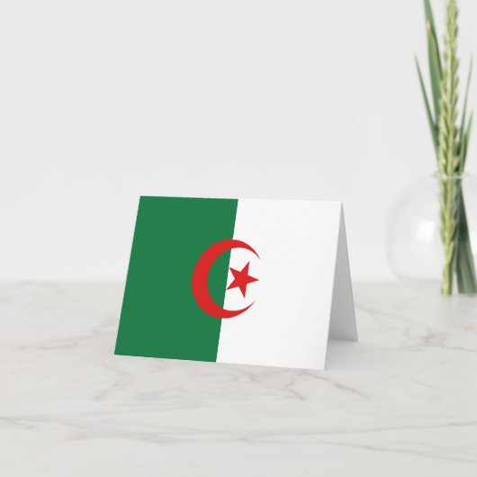 Carte de l'Algérie drapeau (Devant)