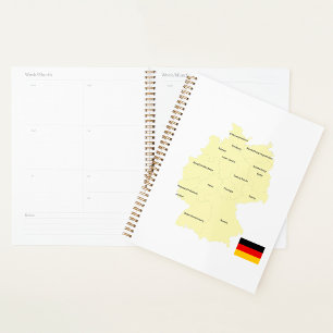 Carte de l'Allemagne avec les États et les capital