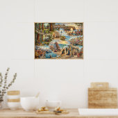 Carte de l'ambiance de Santa Cruz – Impression d'a (Cuisine)