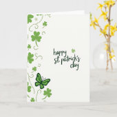 Carte de l'âme sœur pour la Saint-Patrick (Fleur jaune)