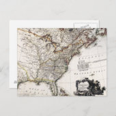 CARTE DE L'AMÉRIQUE, 1809 (Devant / Derrière)