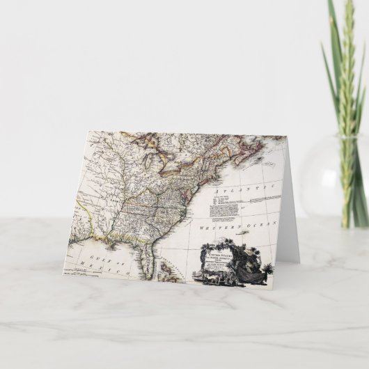 CARTE DE L'AMÉRIQUE, 1809 (Devant)