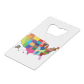 Carte de l'Amérique aux couleurs (Dos Angle)