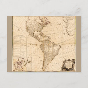 Carte de l'Amérique du Nord et du Sud (1786)