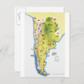 Carte de l'Amérique du Sud (Devant / Derrière)