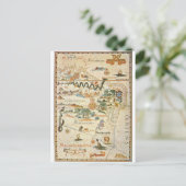 Carte de l'Amérique du Sud 1558 Postcard (Debout devant)