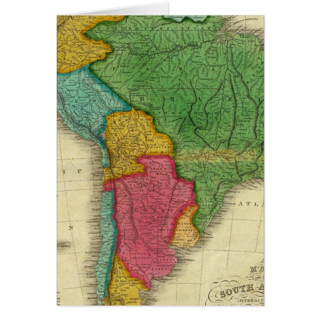 Carte de l'Amérique du Sud 3 (Devant)
