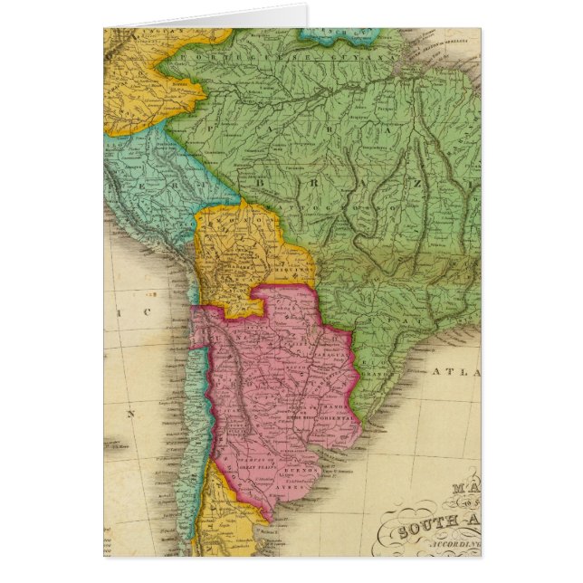 Carte de l'Amérique du Sud 4 (Devant)
