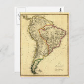 Carte de l'Amérique du Sud de 1817 (Devant / Derrière)