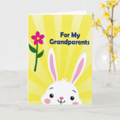 Carte de l'ami dodu des grands-parents (Fleur jaune)