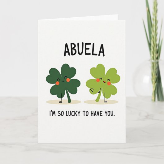 Carte de l'amour chanceux d'Abuela (Devant)