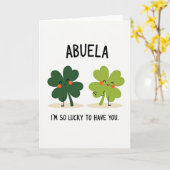 Carte de l'amour chanceux d'Abuela (Fleur jaune)