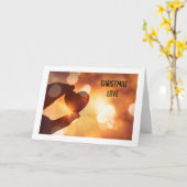 CARTE DE "L'AMOUR" DE NOËL À MON AMOUR (Fleur jaune)