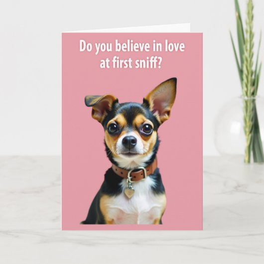 Carte de l'amour du chiot mignon (Devant)