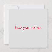 Carte de l'amour en plusieurs langues (Dos)