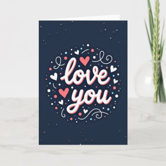 Carte de l'amour romantique éternel (Devant)