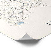 Carte de Lancaster Massachusetts Poster (Coin)