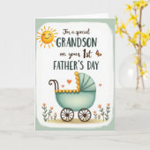 Carte de Landaurette Vintage (Fleur jaune)