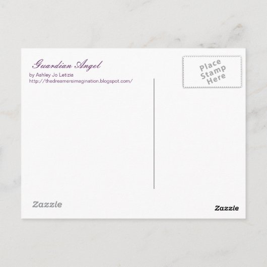 Carte de l'ange gardien (Dos)