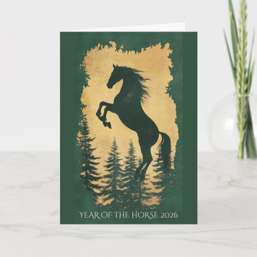 Carte de l'année du Cheval 2026 (Devant)
