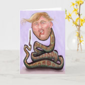 Carte de l'année du serpent Trump 2025 (Fleur jaune)