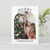 Carte de l'année Photo Collage de la carte de Noël (Debout devant)